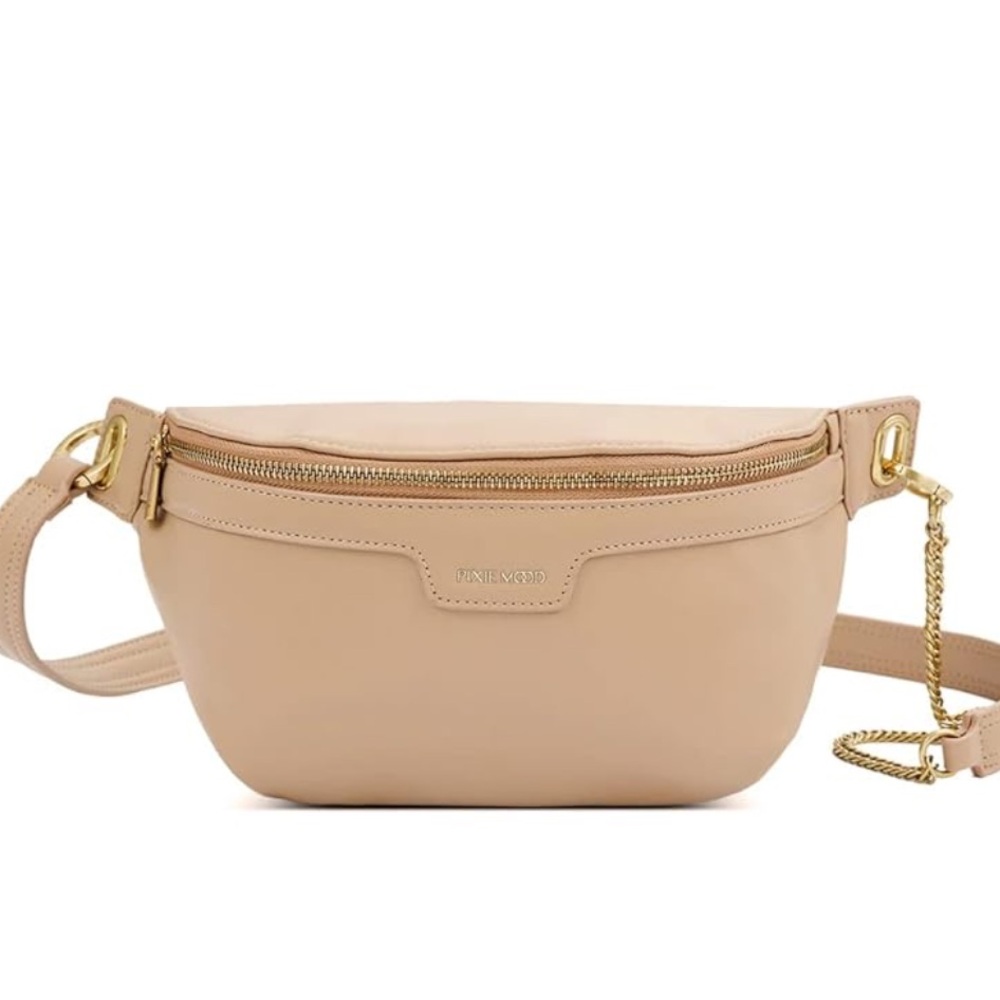 Pixie Mood Brooklyn Recycled Nylon Crossbody Tan … - image 3